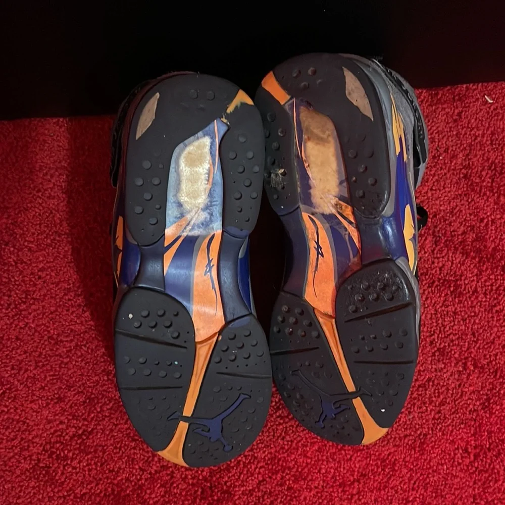 Jordan 8 Retro- Phoenix Suns , 8/10 cond. mens9.5 - Picture 6 of 6